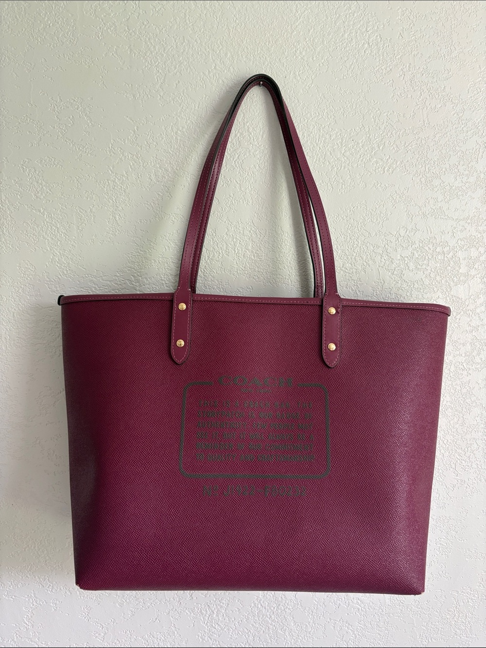 Coach party cat print reversible city tote - Picture 3 of 9
